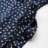 Navy Blue Floral Print Bell Sleeve Georgette Dress - Image 6