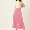 Accordion Pleated Crepe Midi Skirt - Image 2