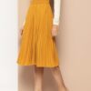 Accordion Pleats Flared Skirt - Image 3