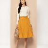 Accordion Pleats Flared Skirt - Image 4