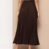 Accordion Pleats Maxi Flared Skirt - Image 4