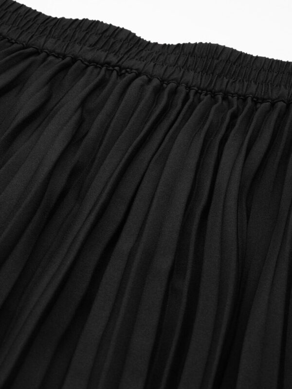 Accordion Pleats Flared Midi Skirt - Image 6