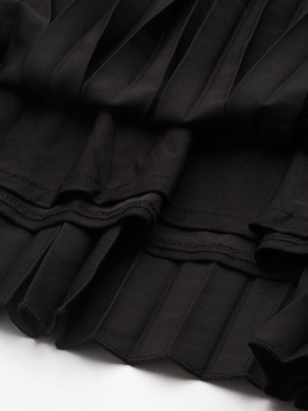Accordion Pleats Flared Midi Skirt - Image 5