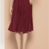 Accordion Pleats Flared Midi Skirt - Image 2